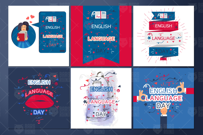 english-language-day-banners
