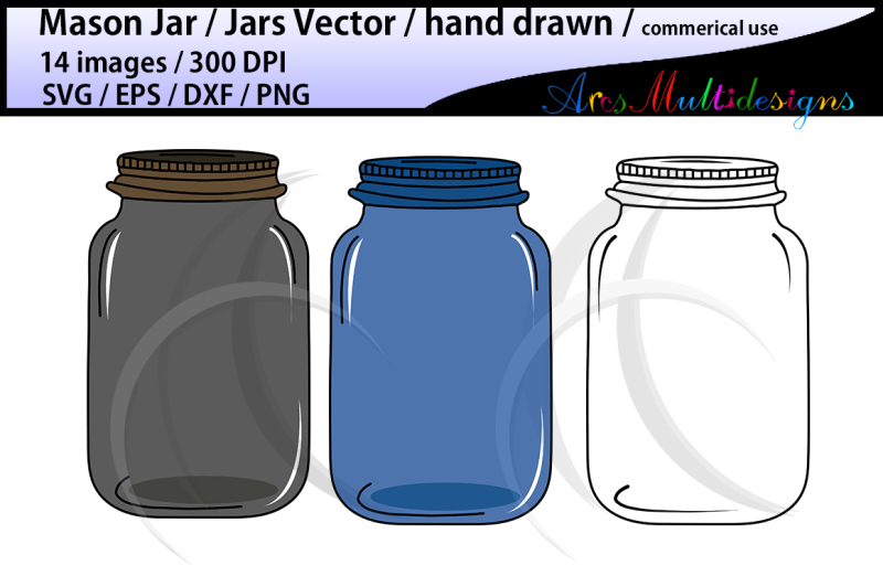 jar-doodle-mason-jar-clipart-vectpr-svg-eps-dxf-png-commerical-use