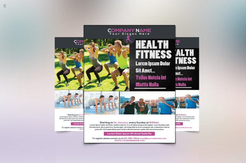 health-fitness-flyer-template