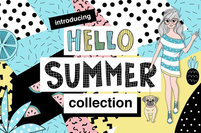 hello-summer-doodle-collection