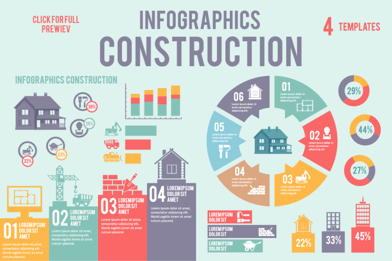 construction-infographics-set