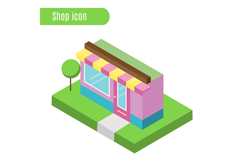 cartoon-store-shop-cafe-vector-illustration-isometric-icon-city-infographic-element