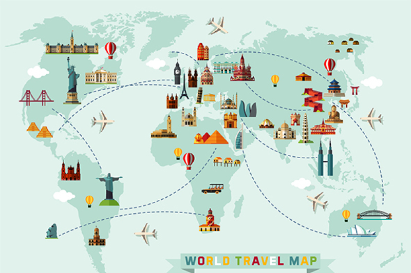 map-of-the-world-and-travel-icons