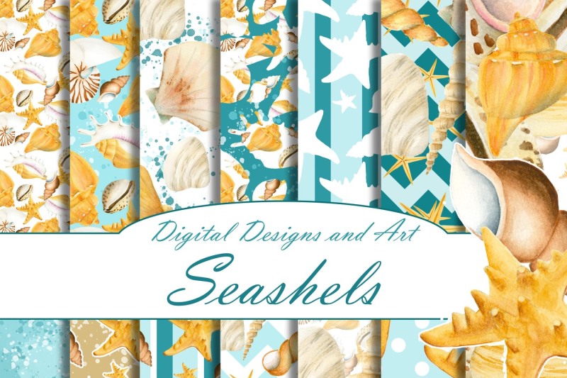 seashell-digital-paper
