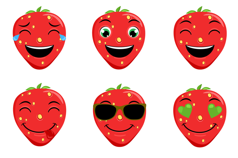strawberry-emoticons