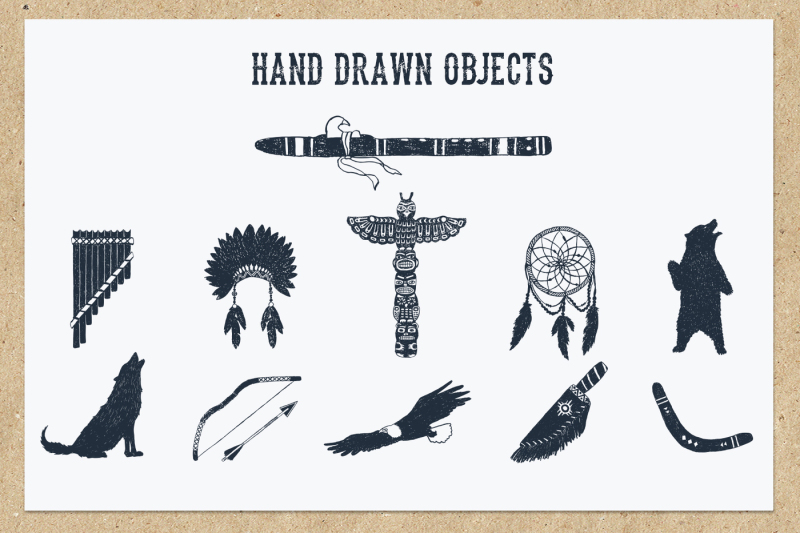 native-spirit-55-hand-drawn-objects