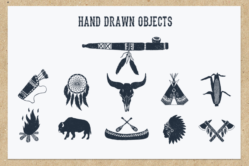 native-spirit-55-hand-drawn-objects