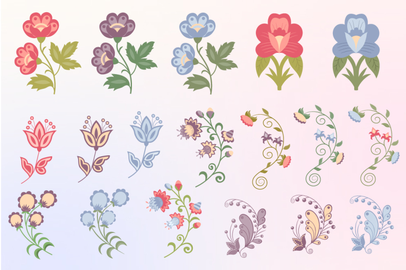 flower-fantasy-vector-set