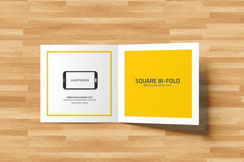 square-bi-fold-brochure-mock-up