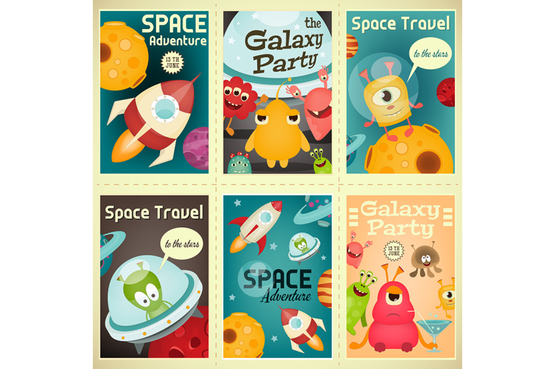 space-posters-set