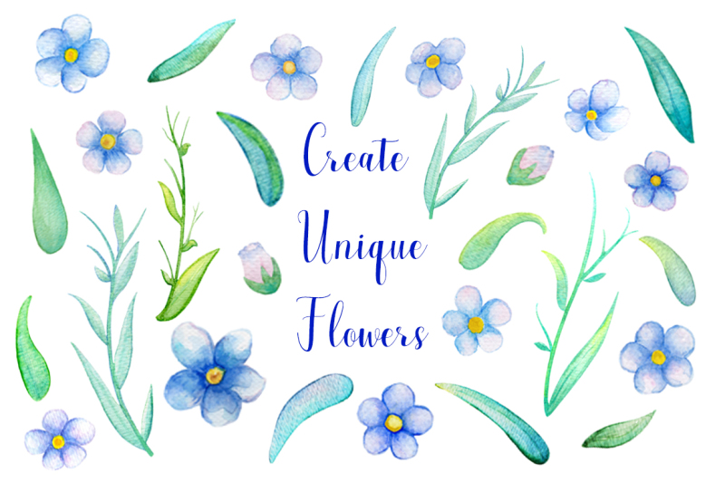 forget-me-not-floral-watercolor-clipart