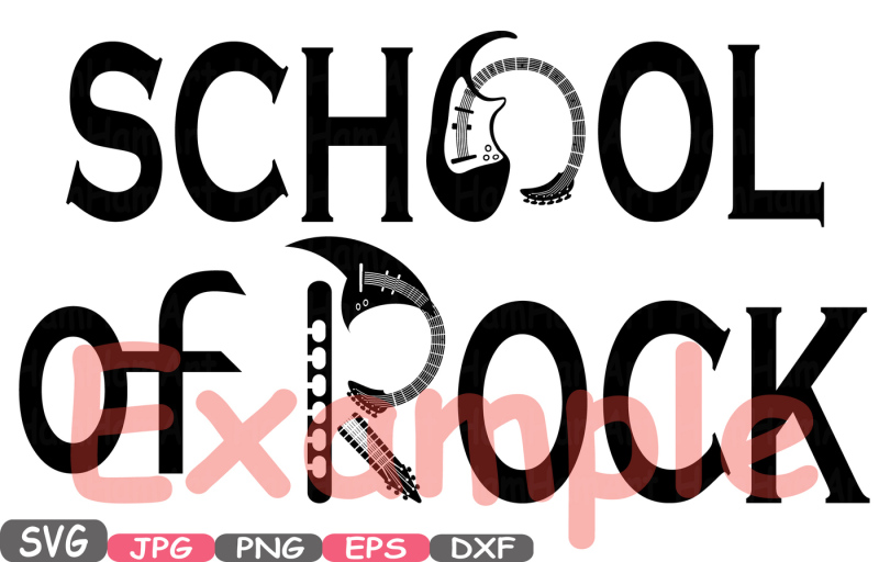 school-of-rock-cutting-files-svg-clipart-silhouette-welcome-long-live-rock-and-roll-heavy-metal-vinyl-eps-png-music-vector-659s