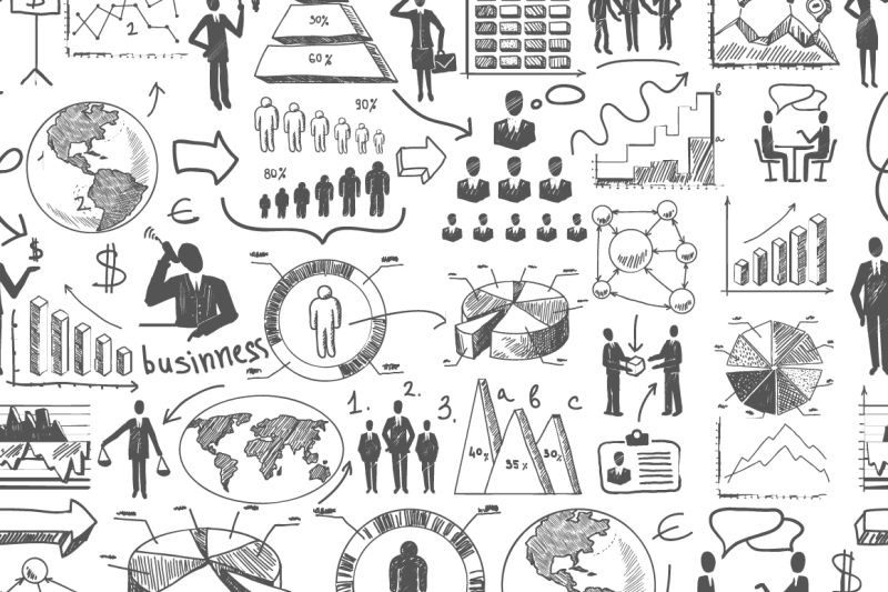 business-doodles-set