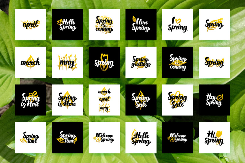 spring-lettering-posters