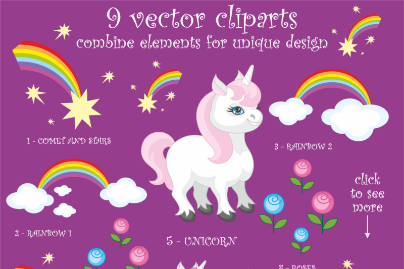 little-unicorns-vector-clip-arts-and-patterns
