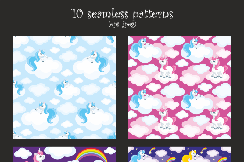 little-unicorns-vector-clip-arts-and-patterns
