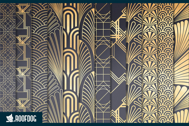 1930s-art-deco-digital-papers-gold-foil