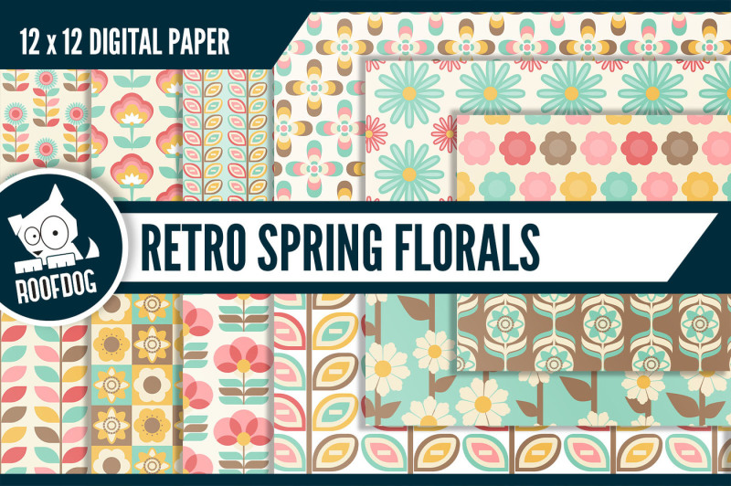 retro-spring-floral-digital-paper