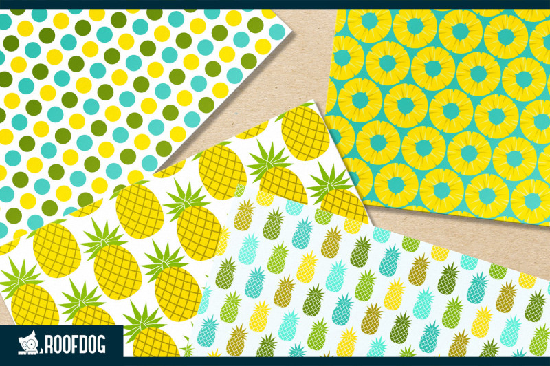 tropical-pineapple-digital-paper