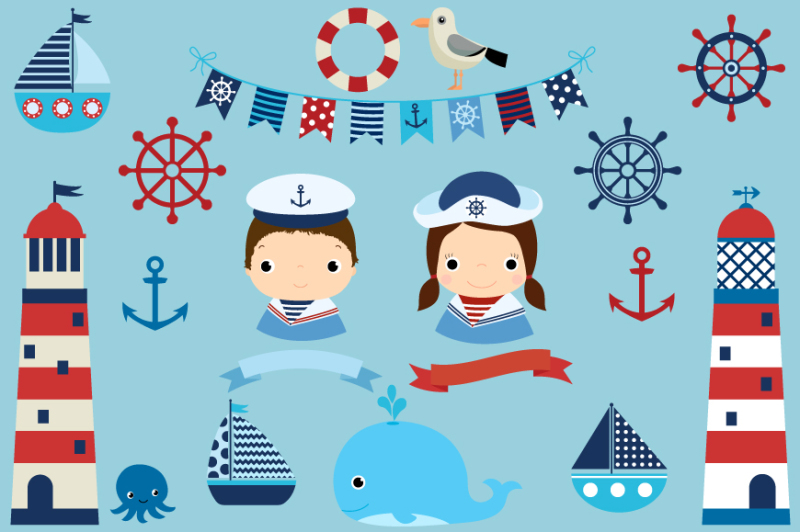 nautical-clipart-set-sail-away-party-clipart-boats-lighthouse-bunting-whale-clip-art