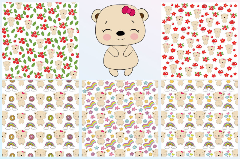 cute-bears-element-and-pattern