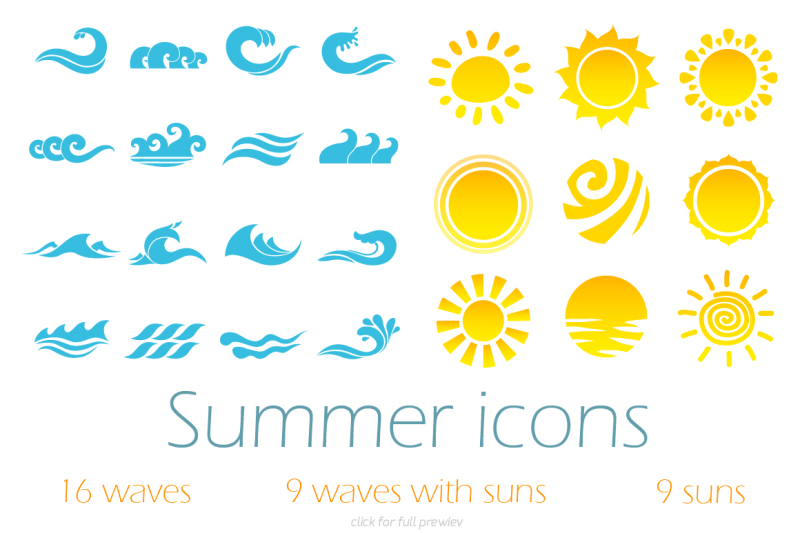summer-icons-set