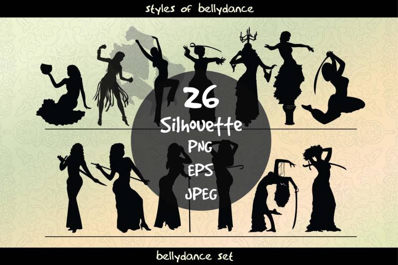 set-of-bellydance-silhouettes