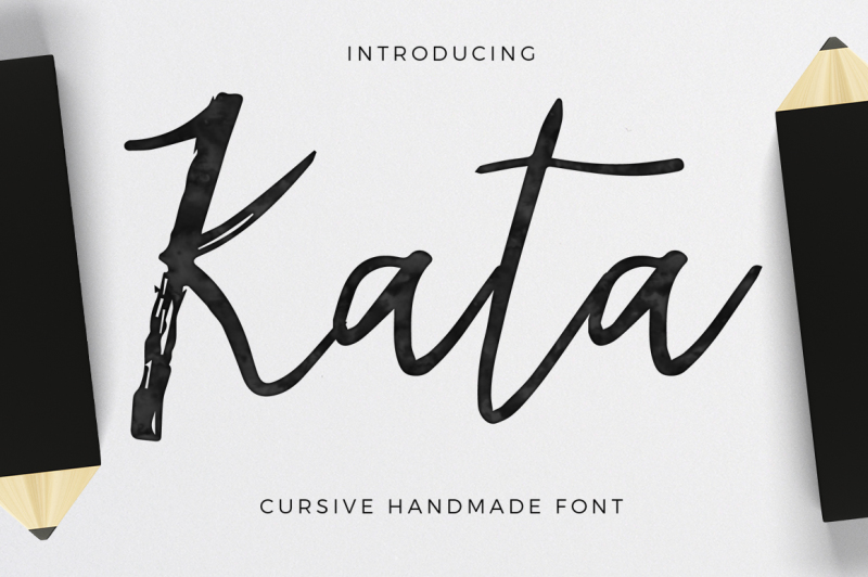 kata-cursive-handmade-font