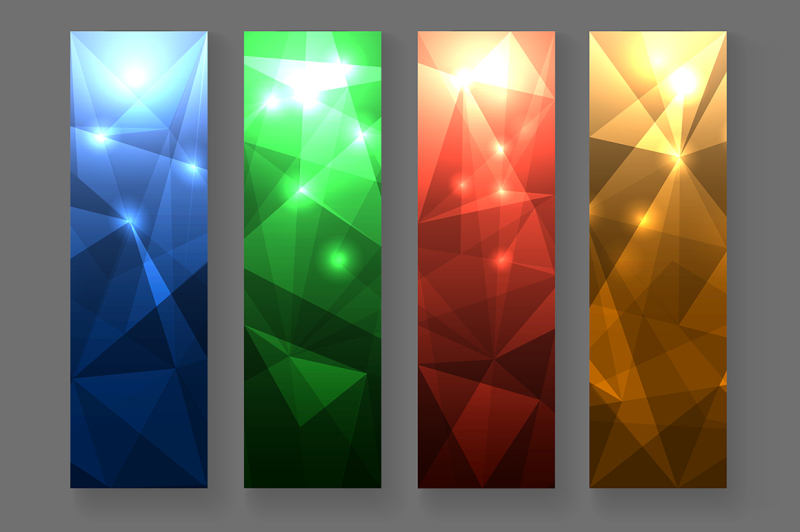 abstract-polygonal-banner-set