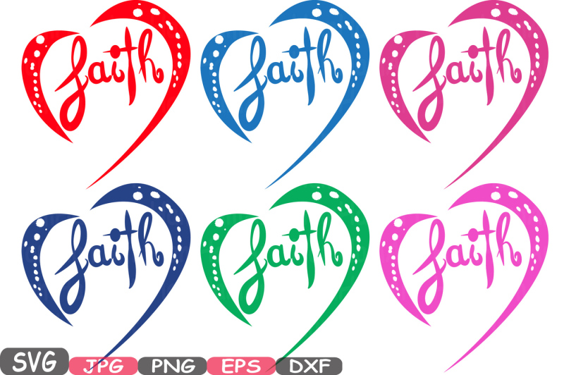 Download Faith Silhouette SVG Cutting Files clipart color SVG ...