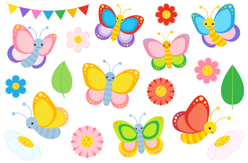 colourful-butterfly-clipart-and-vectors