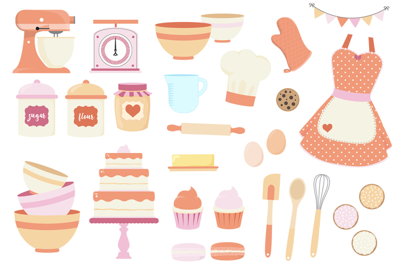 coral-and-purple-baking-clipart