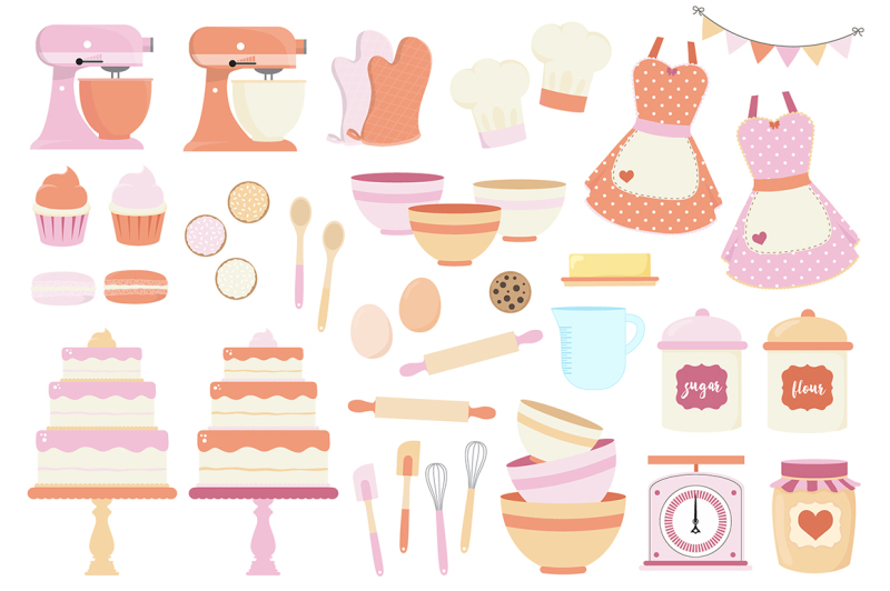 coral-and-purple-baking-clipart