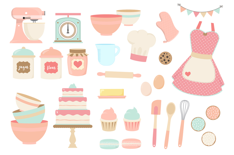 pink-and-blue-baking-clipart
