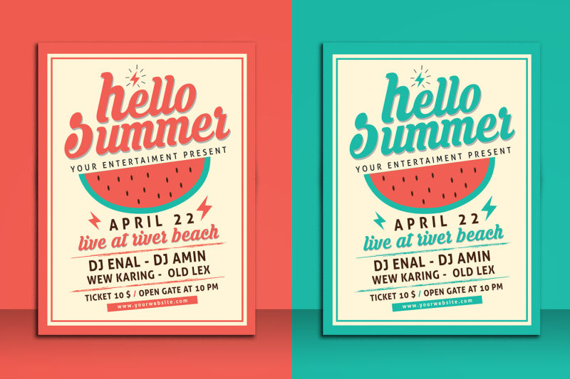 hello-summer-party-flyer-template