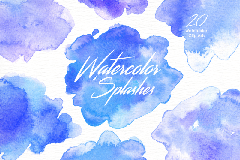 blue-watercolor-splashes-clipart