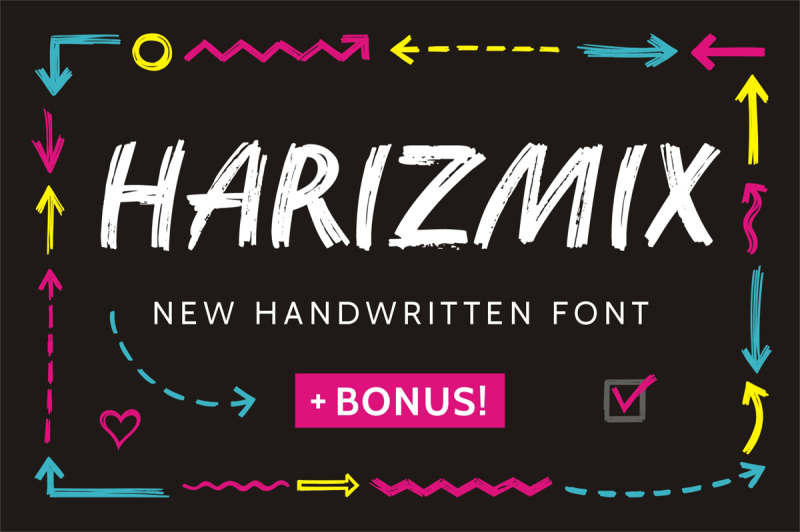 harizmix-handwritten-marker-font