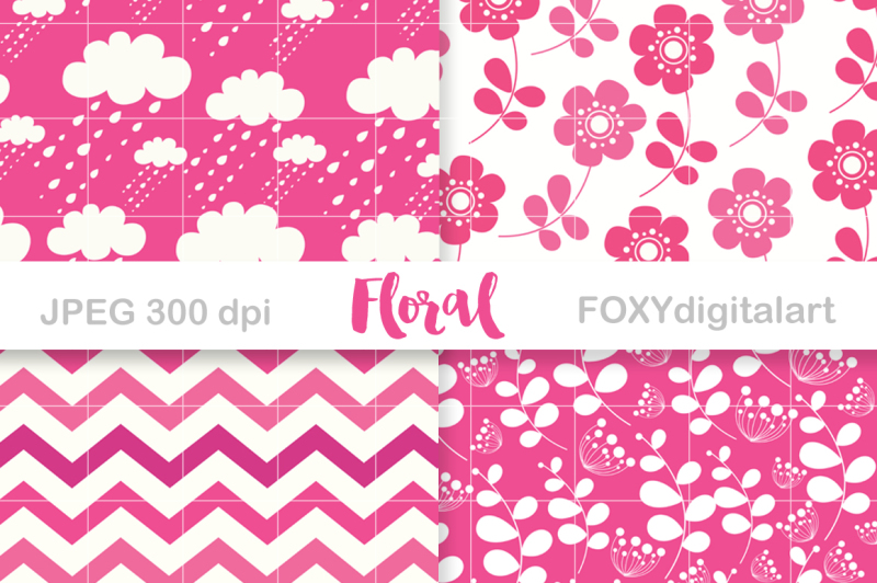 digital-paper-floral-pink-scrapbook