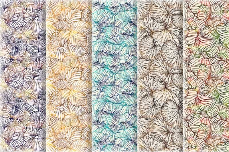 floral-seamless-patterns-set