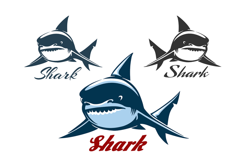 shark-emblem-set