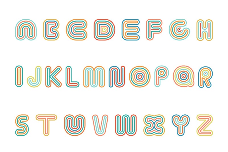 colorful-striped-funny-font