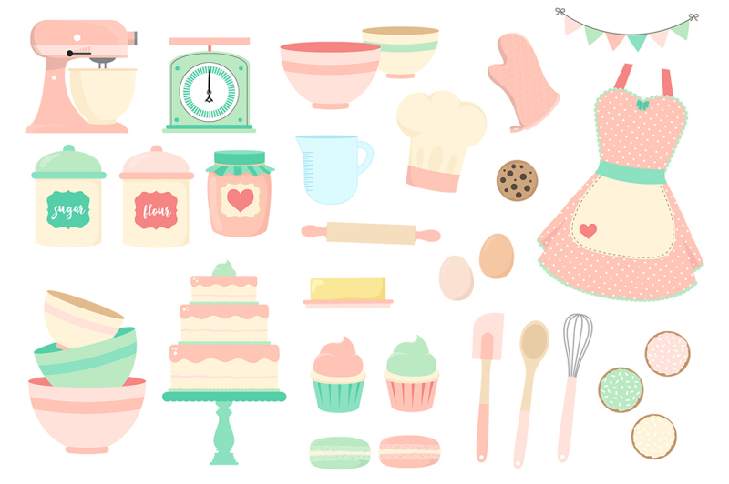 pink-and-mint-baking-clipart