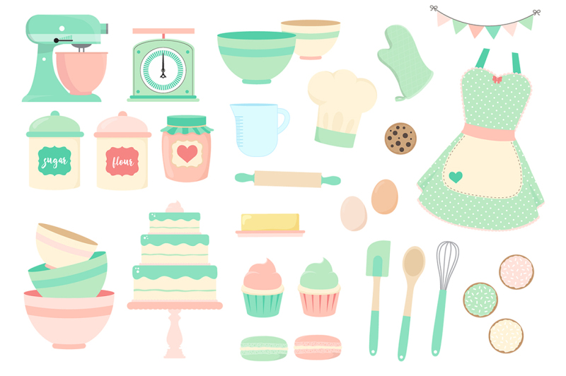 pink-and-mint-baking-clipart