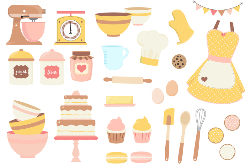 pink-and-yellow-baking-clipart.