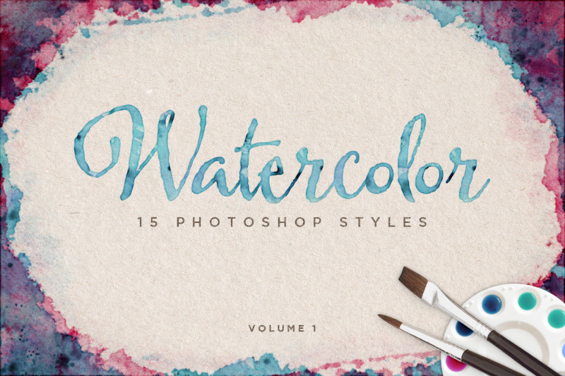 watercolor-photoshop-styles-volume-1