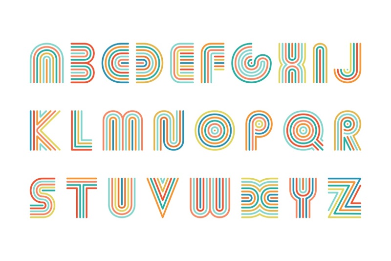 colorful-striped-alphabet