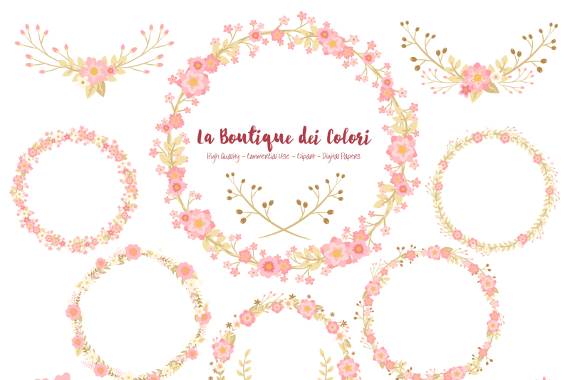 soft-pink-and-gold-floral-wreath-clipart