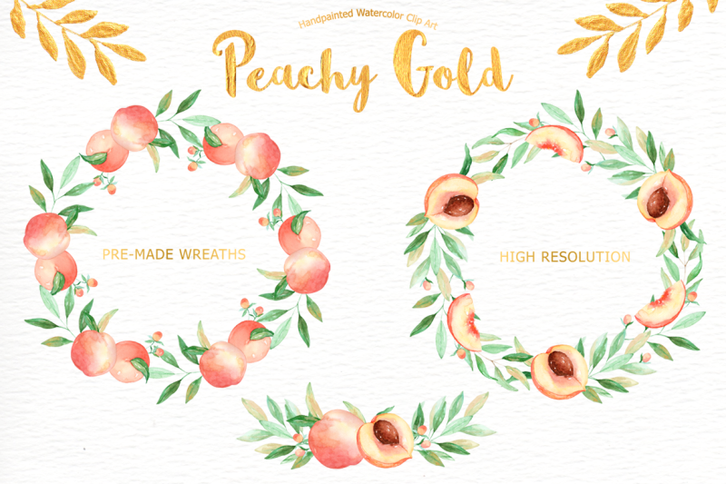 peachy-gold-flower-clipart