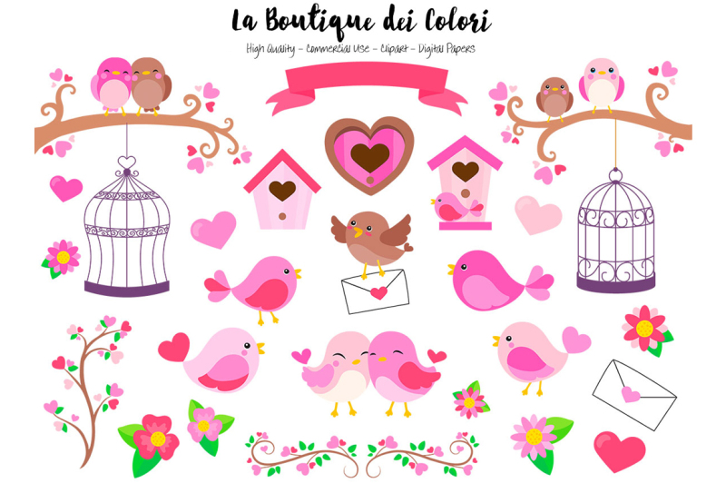 pink-valentine-birds-clipart