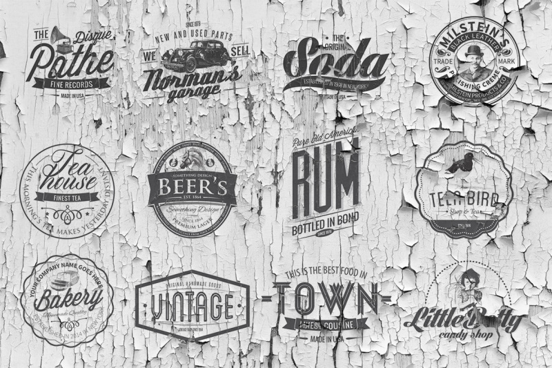 50-vintage-logos-templates